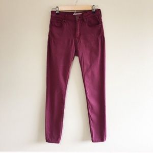 Bullhead High Rise Skinniest Jean Magenta Pink